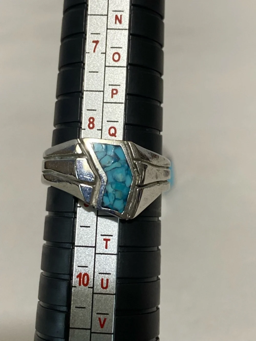 Southwest Style Ring Lot 6 Faux Turquoise Red Inlay Statement Rings
